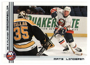 Mats Lindgren - New York Islanders (NHL Hockey Card) 2000-01 Be A Player Memorabilia # 125 Mint