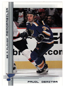 Pavol Demitra - St. Louis Blues (NHL Hockey Card) 2000-01 Be A Player Memorabilia # 129 Mint