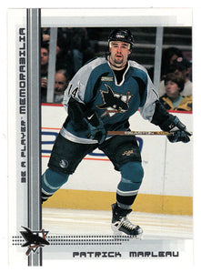 Patrick Marleau - San Jose Sharks (NHL Hockey Card) 2000-01 Be A Player Memorabilia # 229 Mint