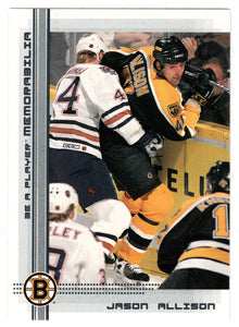 Jason Allison - Boston Bruins (NHL Hockey Card) 2000-01 Be A Player Memorabilia # 265 Mint