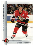 Wade Redden - Ottawa Senators (NHL Hockey Card) 2000-01 Be A Player Memorabilia # 283 Mint