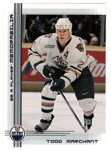 Todd Marchant - Edmonton Oilers (NHL Hockey Card) 2000-01 Be A Player Memorabilia # 325 Mint