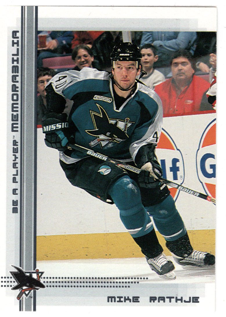 Mike Rathje - San Jose Sharks (NHL Hockey Card) 2000-01 Be A Player Memorabilia # 346 Mint