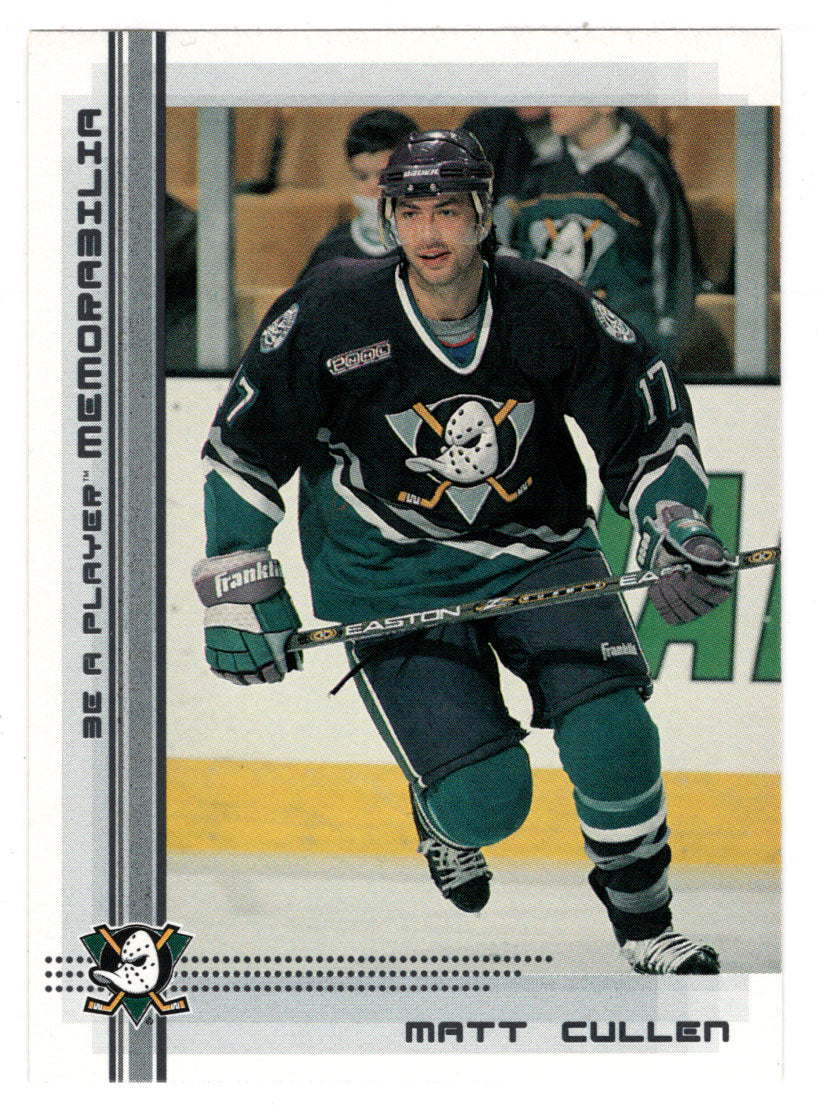 Matt Cullen - Anaheim Ducks (NHL Hockey Card) 2000-01 Be A Player Memorabilia # 357 Mint