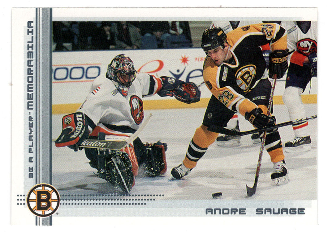 Andre Savage - Boston Bruins (NHL Hockey Card) 2000-01 Be A Player Memorabilia # 377 Mint