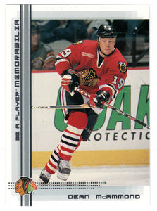 Dean McAmmond - Chicago Blackhawks (NHL Hockey Card) 2000-01 Be A Player Memorabilia # 379 Mint