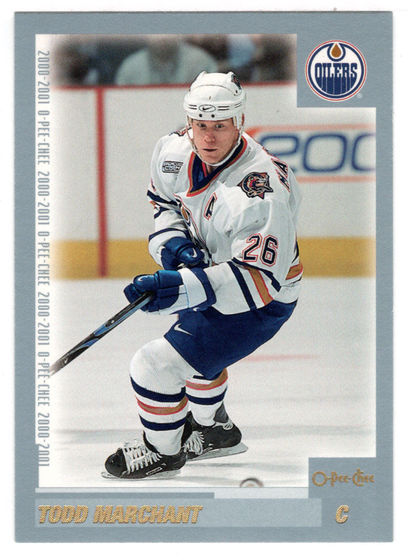 Todd Marchant - Edmonton Oilers (NHL Hockey Card) 2000-01 O-Pee-Chee # 73 Mint