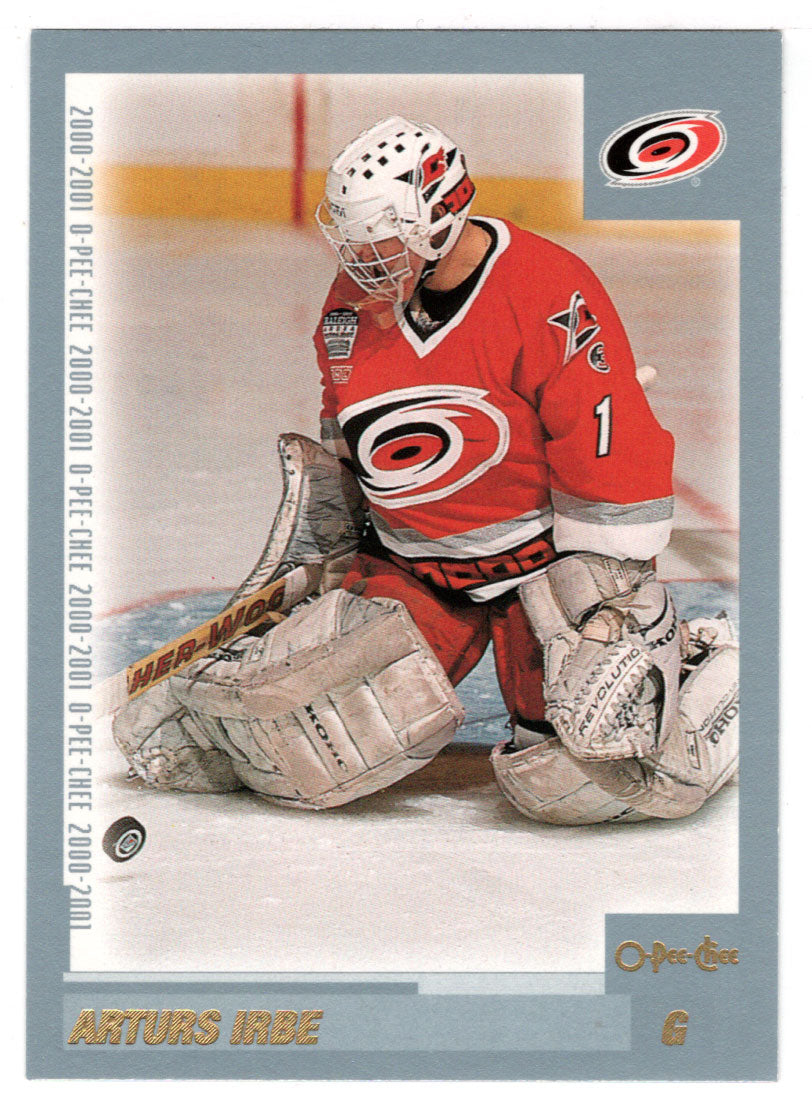 Arturs Irbe - Carolina Hurricanes (NHL Hockey Card) 2000-01 O-Pee-Chee # 82 Mint