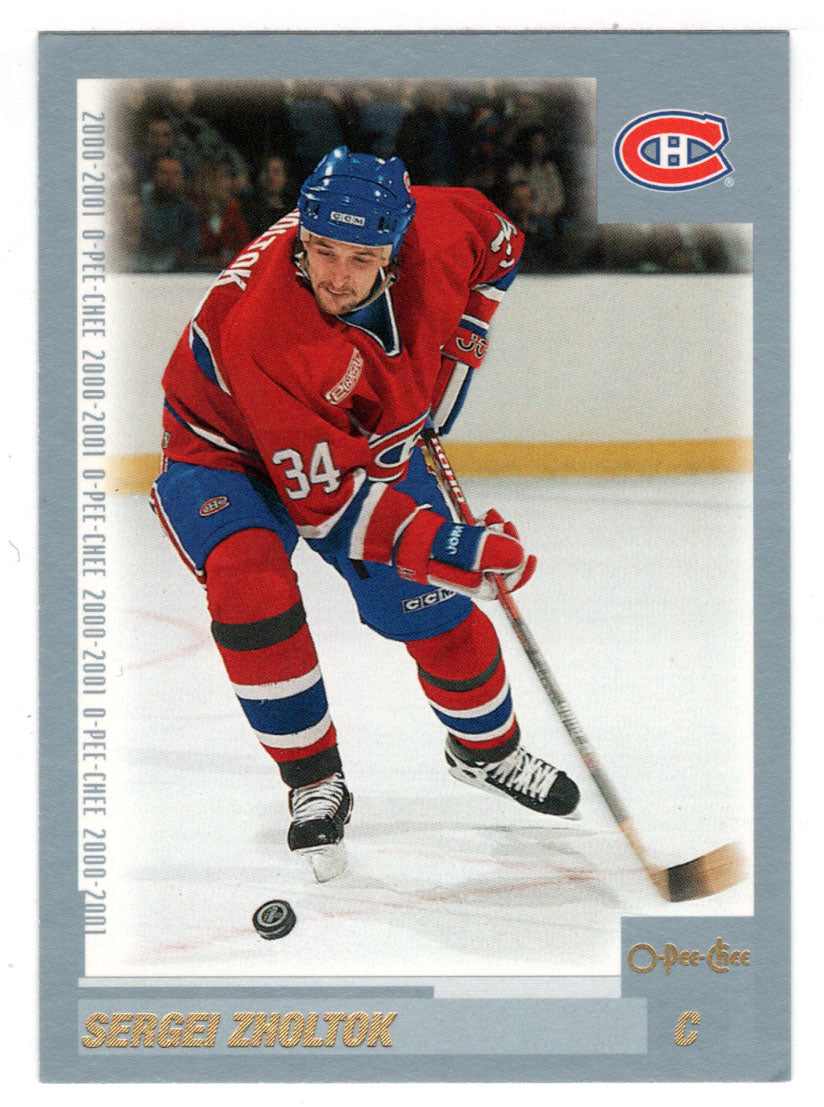 Sergei Zholtok - Montreal Canadiens (NHL Hockey Card) 2000-01 O-Pee-Chee # 159 Mint