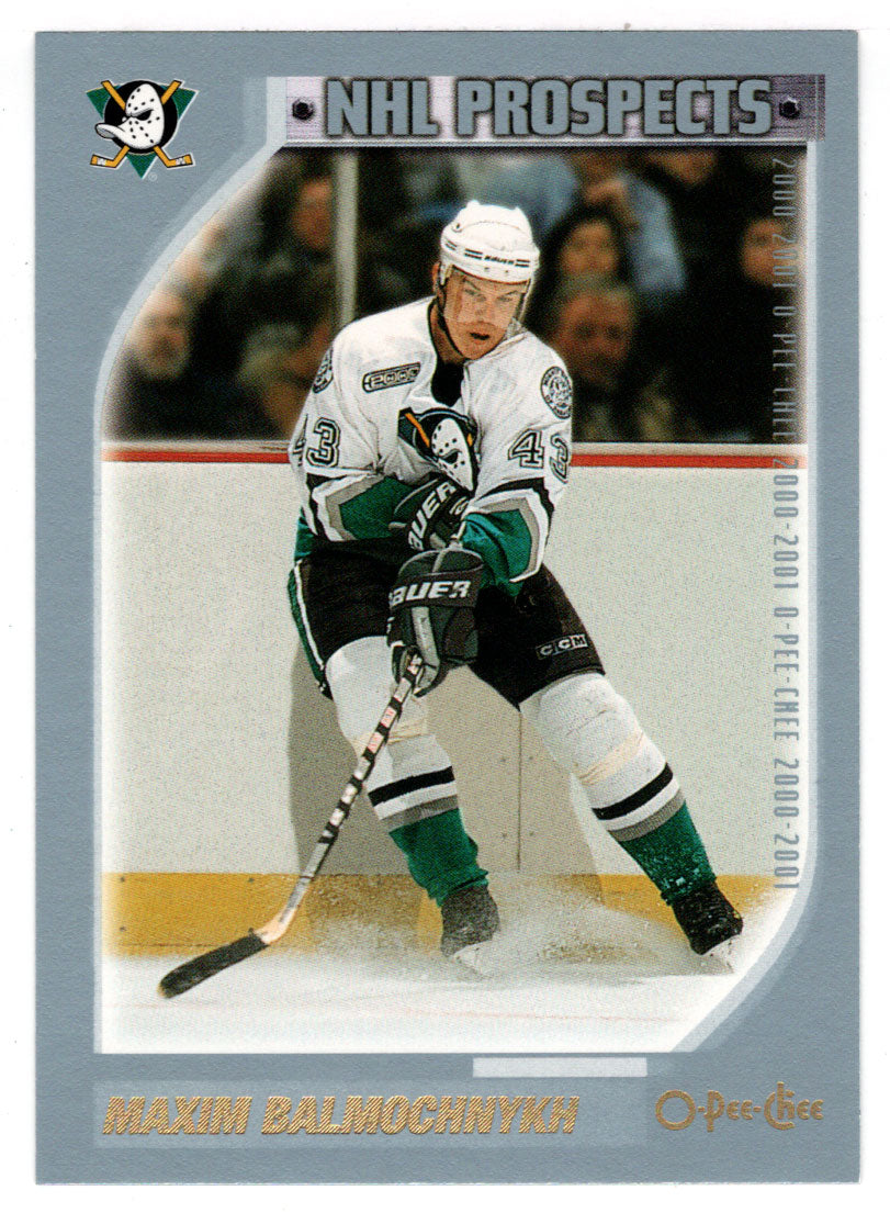 Maxim Balmochnyk - Anaheim Ducks - Top Prospects (NHL Hockey Card) 2000-01 O-Pee-Chee # 284 Mint