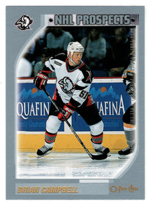 Brian Campbell - Buffalo Sabres - Top Prospects (NHL Hockey Card) 2000-01 O-Pee-Chee # 285 Mint