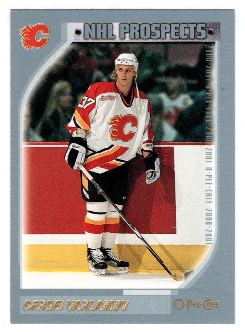 Sergei Varlamov - Calgary Flames - Top Prospects (NHL Hockey Card) 2000-01 O-Pee-Chee # 286 Mint