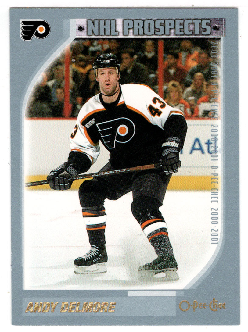 Andy Delmore - Philadelphia Flyers - Top Prospects (NHL Hockey Card) 2000-01 O-Pee-Chee # 301 Mint