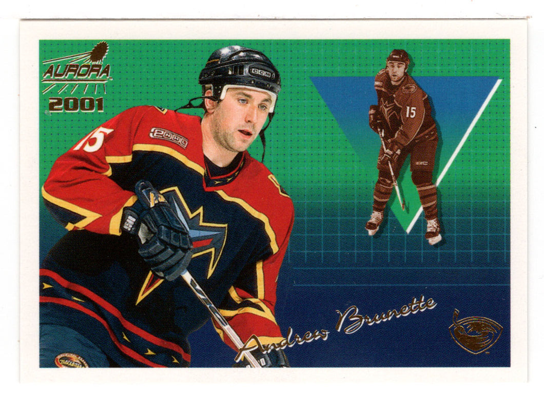 Andrew Brunette - Atlanta Thrashers (NHL Hockey Card) 2000-01 Pacific Aurora # 5 Mint