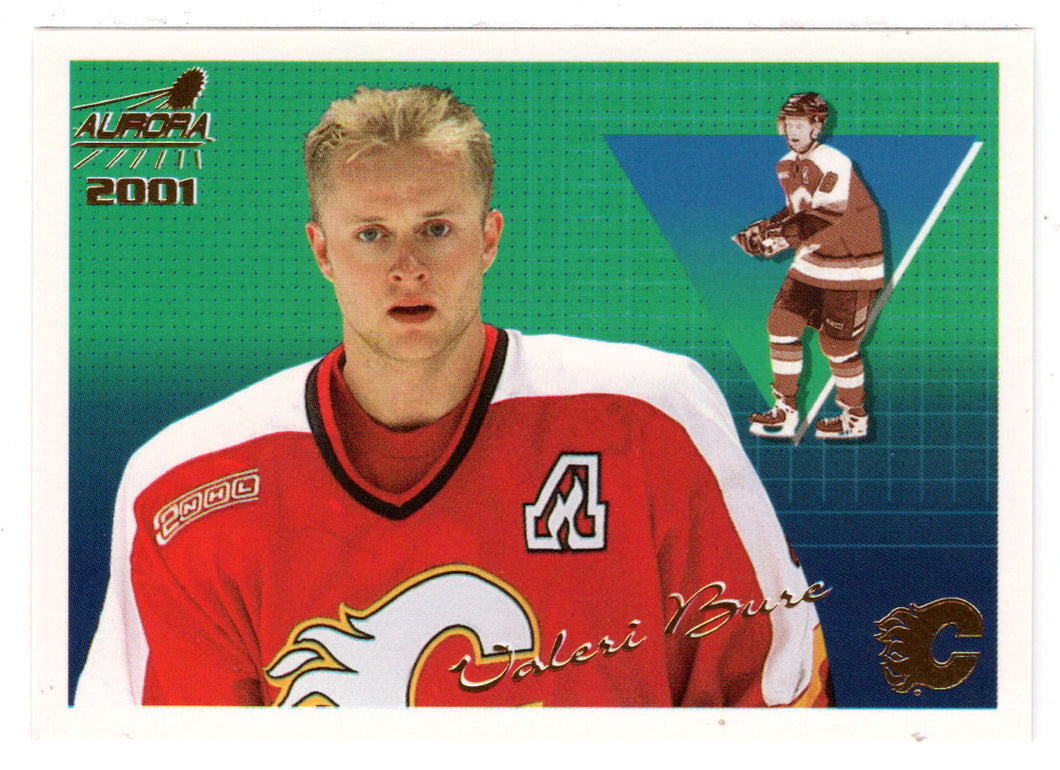 Valeri Bure - Calgary Flames (NHL Hockey Card) 2000-01 Pacific Aurora # 23 Mint