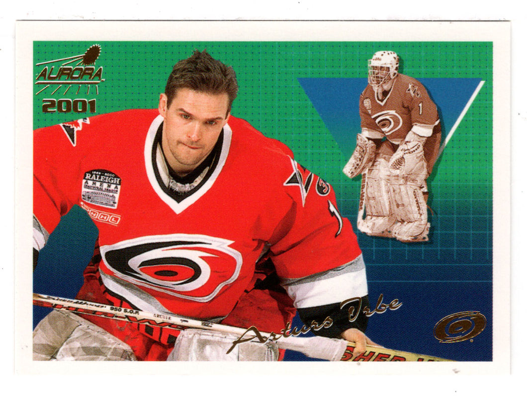 Arturs Irbe - Carolina Hurricanes (NHL Hockey Card) 2000-01 Pacific Aurora # 29 Mint