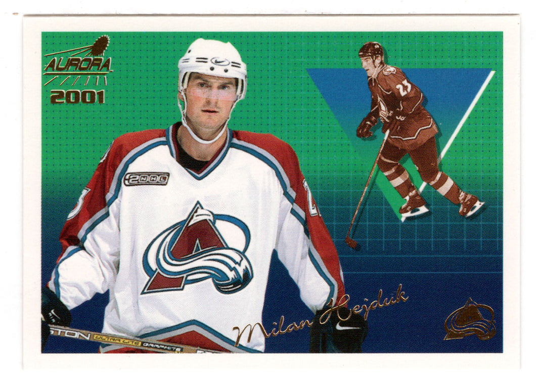 Milan Hejduk - Colorado Avalanche (NHL Hockey Card) 2000-01 Pacific Aurora # 39 Mint