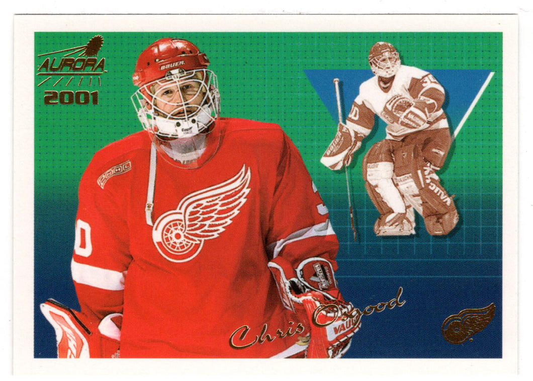 Chris Osgood - Detroit Red Wings (NHL Hockey Card) 2000-01 Pacific Aurora # 51 Mint