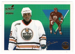 Mike Grier - Edmonton Oilers (NHL Hockey Card) 2000-01 Pacific Aurora # 55 Mint