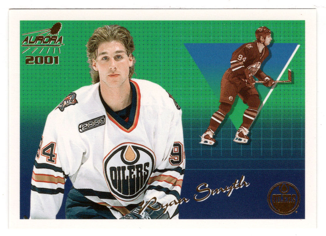 Ryan Smyth - Edmonton Oilers (NHL Hockey Card) 2000-01 Pacific Aurora # 58 Mint