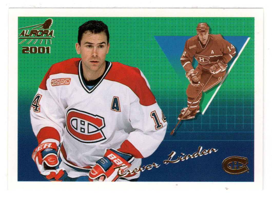 Trevor Linden - Montreal Canadiens (NHL Hockey Card) 2000-01 Pacific Aurora # 73 Mint