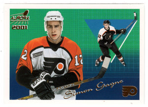 Simon Gagne - Philadelphia Flyers (NHL Hockey Card) 2000-01 Pacific Aurora # 106 Mint