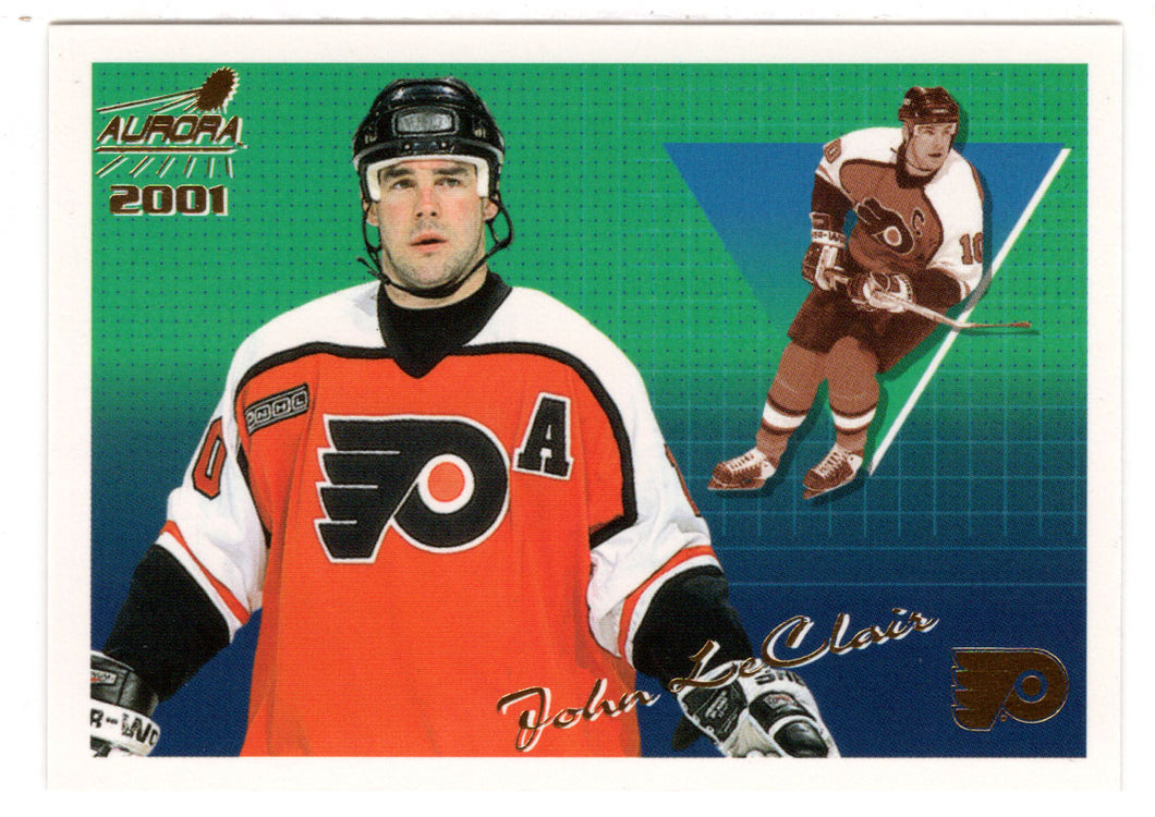 John LeClair - Philadelphia Flyers (NHL Hockey Card) 2000-01 Pacific Aurora # 107 Mint
