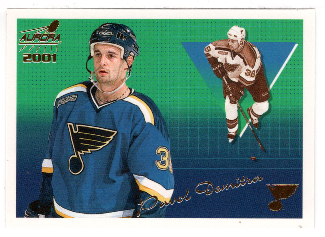 Pavol Demitra - St. Louis Blues (NHL Hockey Card) 2000-01 Pacific Aurora # 119 Mint