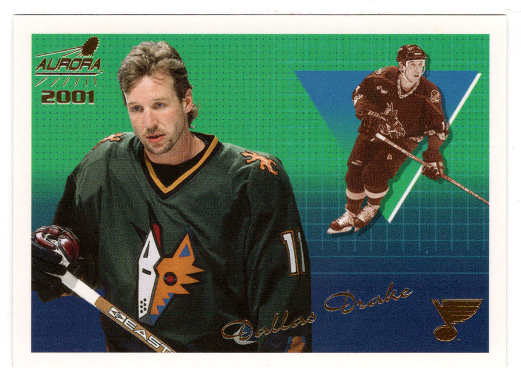 Dallas Drake - Phoenix Coyotes - St. Louis Blues (NHL Hockey Card) 2000-01 Pacific Aurora # 120 Mint