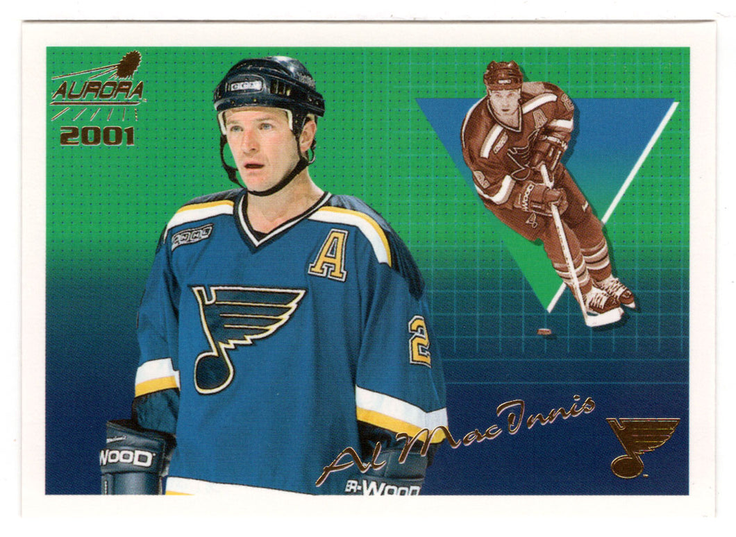 Al MacInnis - St. Louis Blues (NHL Hockey Card) 2000-01 Pacific Aurora # 122 Mint