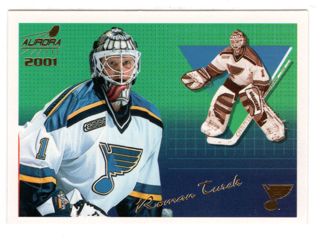 Roman Turek - St. Louis Blues (NHL Hockey Card) 2000-01 Pacific Aurora # 124 Mint