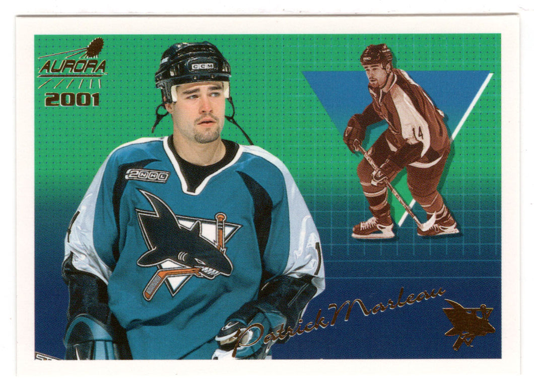 Patrick Marleau - San Jose Sharks (NHL Hockey Card) 2000-01 Pacific Aurora # 128 Mint