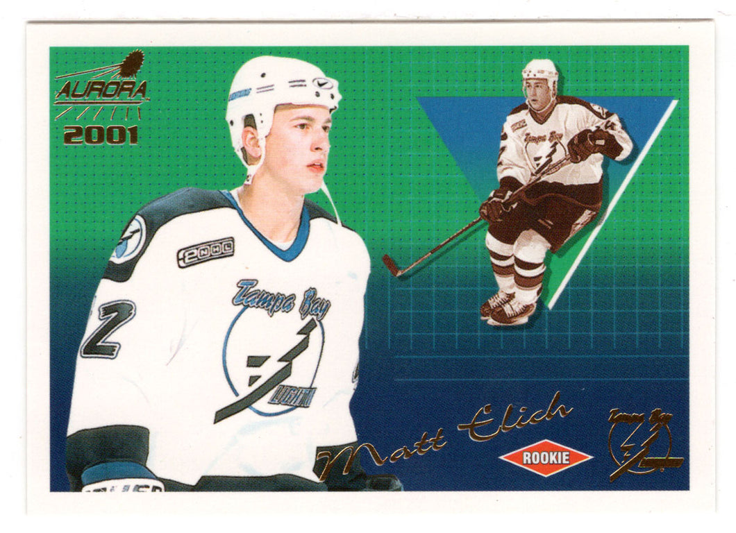 Matt Elich RC - Tampa Bay Lightning (NHL Hockey Card) 2000-01 Pacific Aurora # 132 Mint