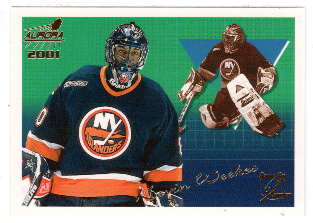 Kevin Weekes - New York Islanders - Tampa Bay Lightning (NHL Hockey Card) 2000-01 Pacific Aurora # 135 Mint