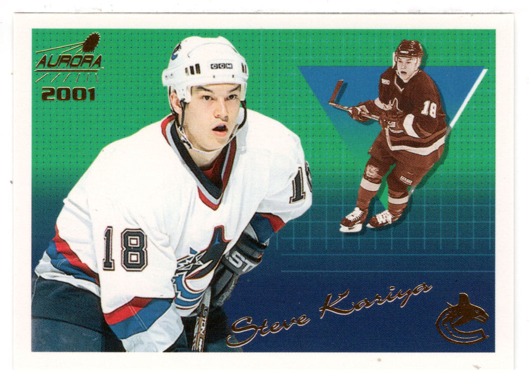 Steve Kariya - Vancouver Canucks (NHL Hockey Card) 2000-01 Pacific Aurora # 143 Mint
