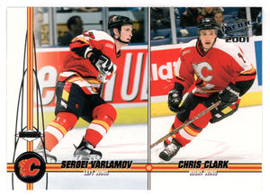Chris Clark - Sergei Varlamov - Calgary Flames (NHL Hockey Card) 2000-01 Pacific # 77 Mint