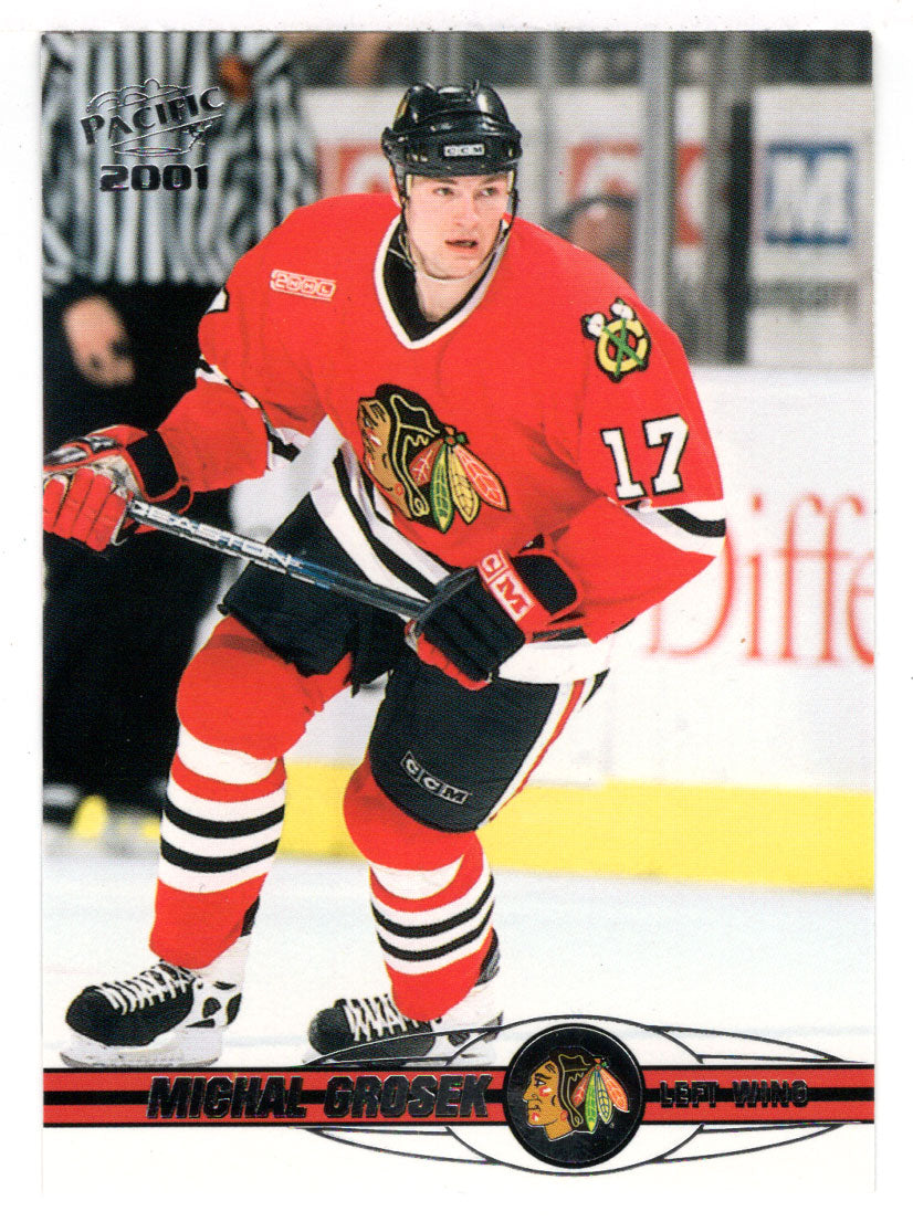 Michal Grosek - Chicago Blackhawks (NHL Hockey Card) 2000-01 Pacific # 95 Mint