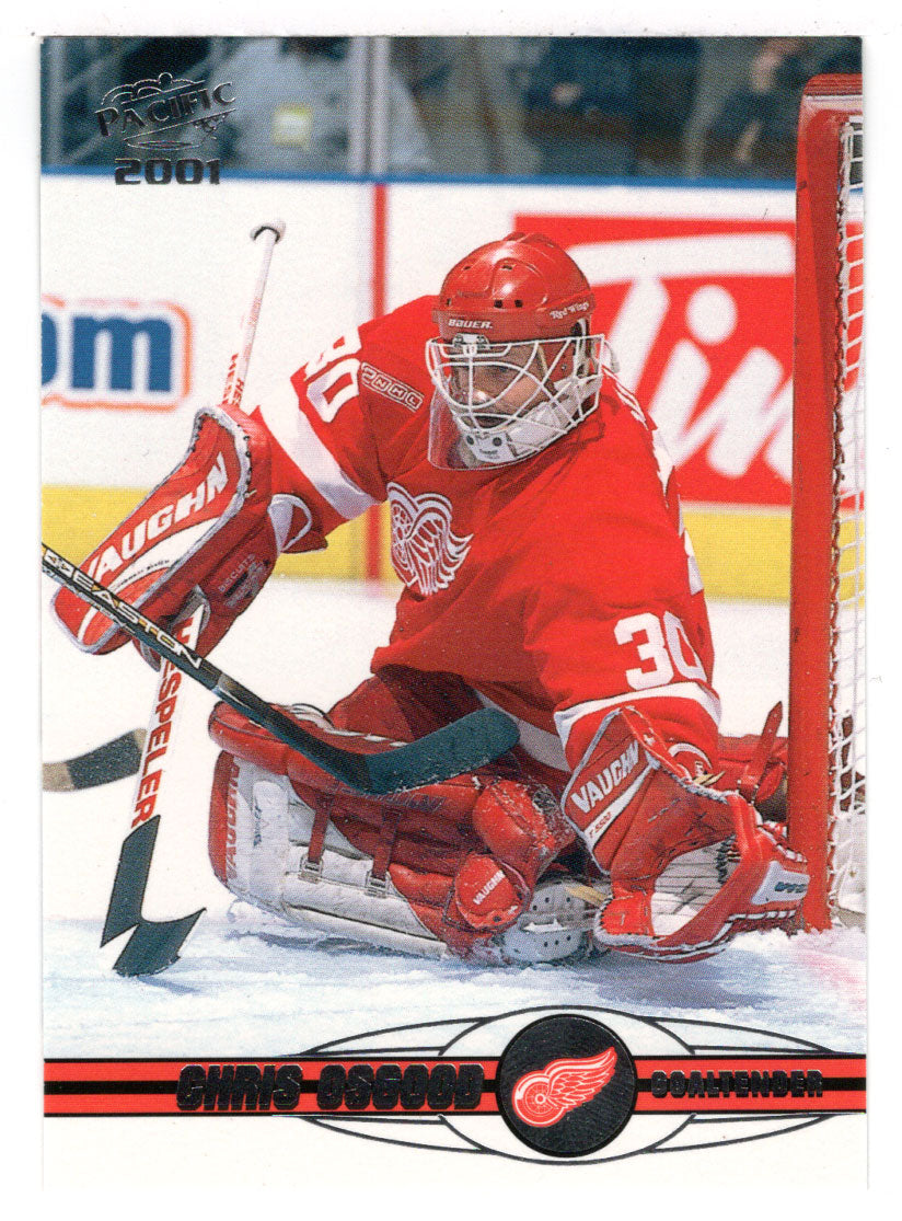 Chris Osgood - Detroit Red Wings (NHL Hockey Card) 2000-01 Pacific # 157 Mint