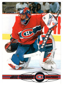 Jose Theodore - Montreal Canadiens (NHL Hockey Card) 2000-01 Pacific # 215 Mint