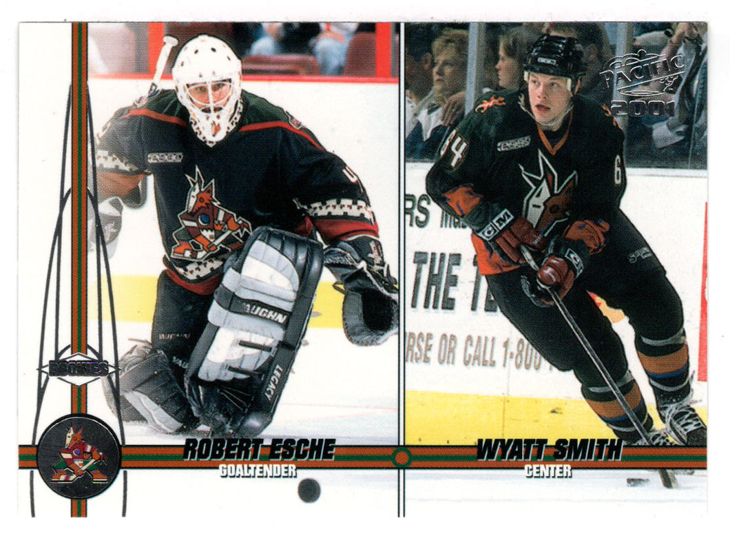 Robert Esche - Wyatt Smith - Phoenix Coyotes (NHL Hockey Card) 2000-01 Pacific # 323 Mint