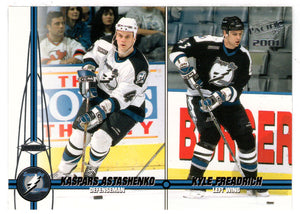 Kaspars Astashenko RC - Kyle Freadrich RC - Tampa Bay Lightning (NHL Hockey Card) 2000-01 Pacific # 382 Mint