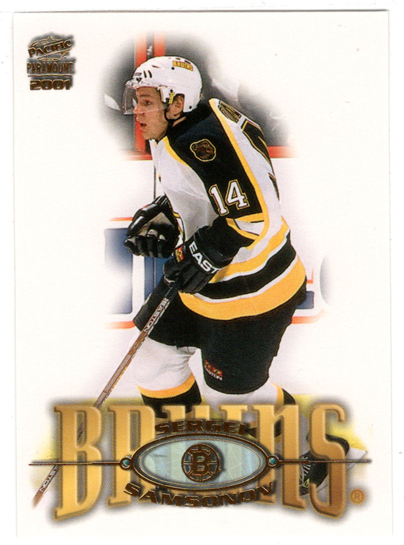 Sergei Samsonov - Boston Bruins - Gold Edition (NHL Hockey Card) 2000-01 Pacific Paramount # 21 Mint