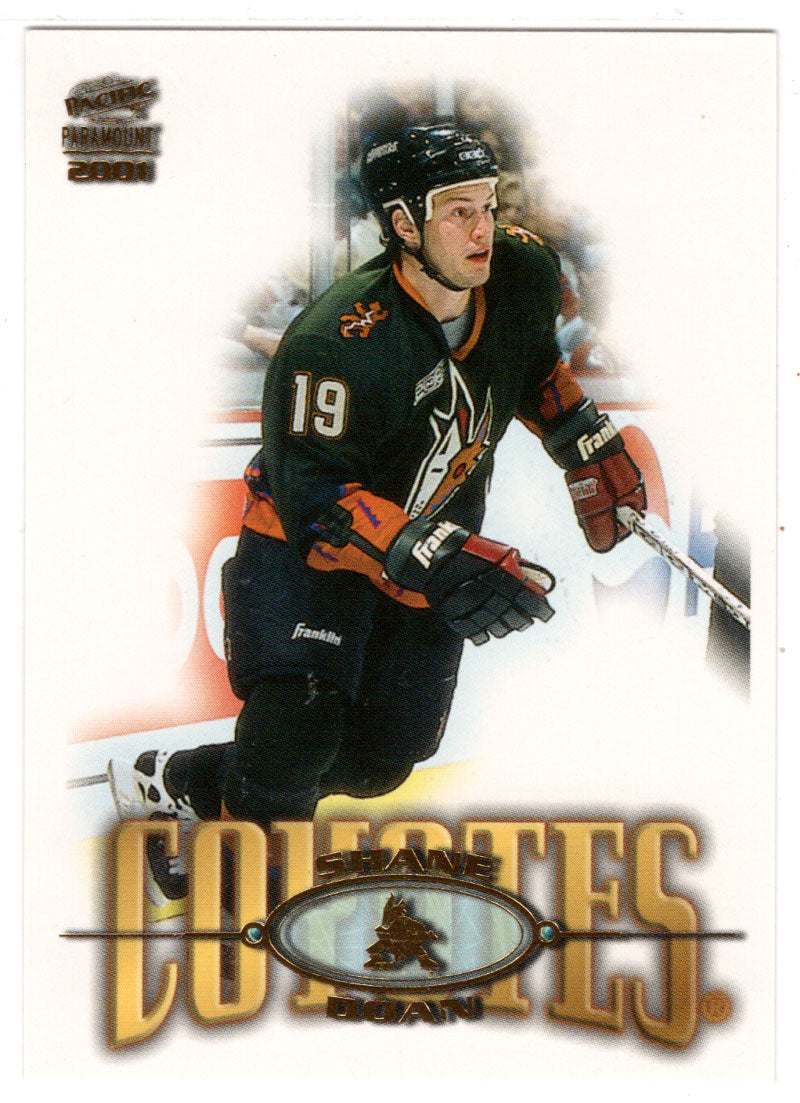 Shane Doan - Phoenix Coyotes - Gold Edition (NHL Hockey Card) 2000-01 Pacific Paramount # 187 Mint