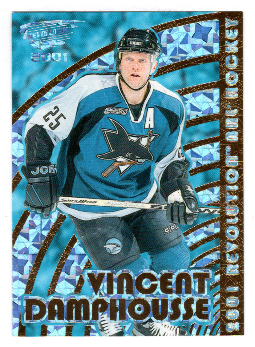 Vincent Damphousse - San Jose Sharks (NHL Hockey Card) 2000-01 Pacific Revolution # 127 Mint