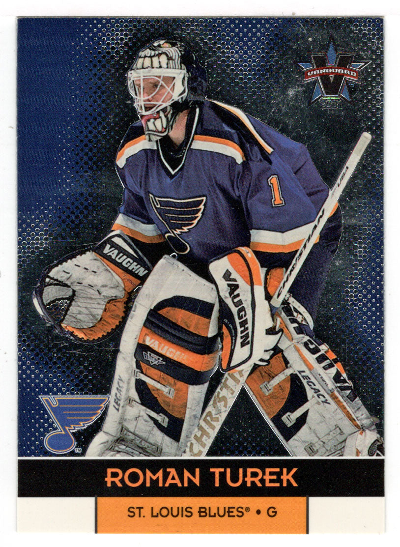 Roman Turek - St. Louis Blues (NHL Hockey Card) 2000-01 Pacific Vanguard # 84 Mint