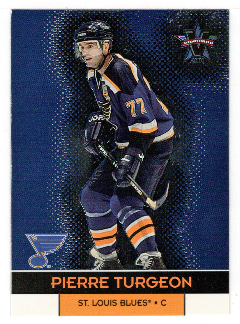 Pierre Turgeon - St. Louis Blues (NHL Hockey Card) 2000-01 Pacific Vanguard # 85 Mint