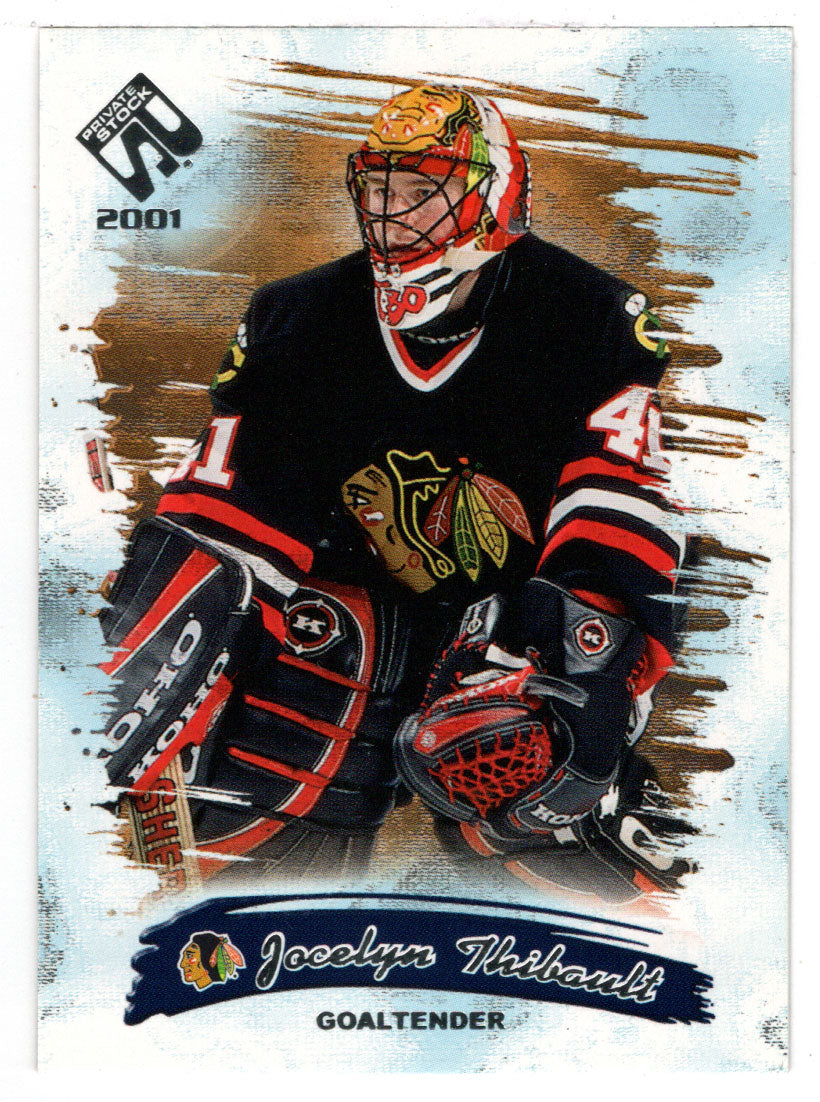 Jocelyn Thibault - Chicago Blackhawks (NHL Hockey Card) 2000-01 Pacific Private Stock # 20 Mint