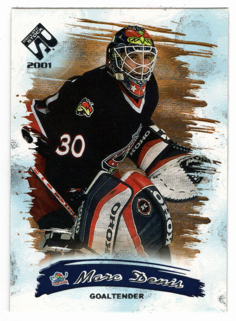 Marc Denis - Columbus Blue Jackets (NHL Hockey Card) 2000-01 Pacific Private Stock # 27 Mint