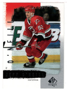 Jeff O'Neill - Carolina Hurricanes (NHL Hockey Card) 2000-01 Upper Deck SP Authentic # 17 Mint