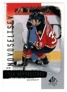 Ivan Novoseltsev - Florida Panthers (NHL Hockey Card) 2000-01 Upper Deck SP Authentic # 40 Mint